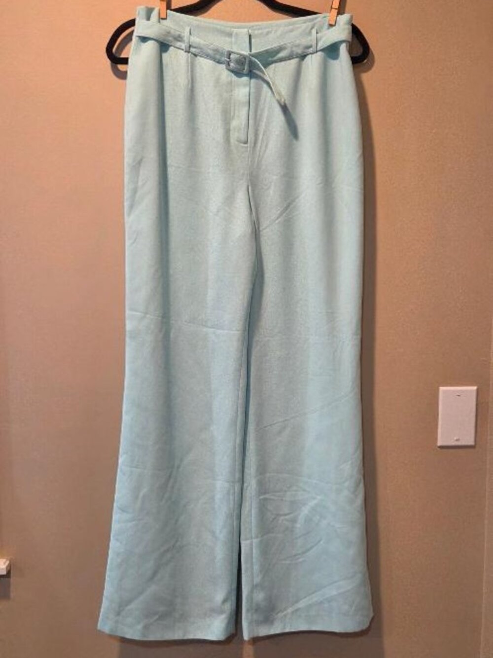 Together! Vintage Women's Trousers Pants Light Blue